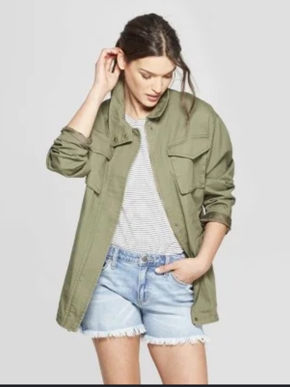 Universal Thread Women’s Utility Jacket in Army Green